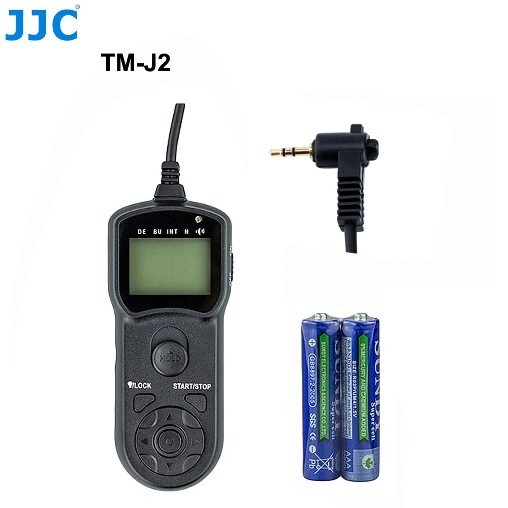 TM-J2 JJC камера Таймер Пульт дистанционного управления для Olympus OM-D E-M1 Mark II/PEN F/OM-D EM10 II/E-PL8 Многофункциональный спуск затвора - Цвет: TM-J2