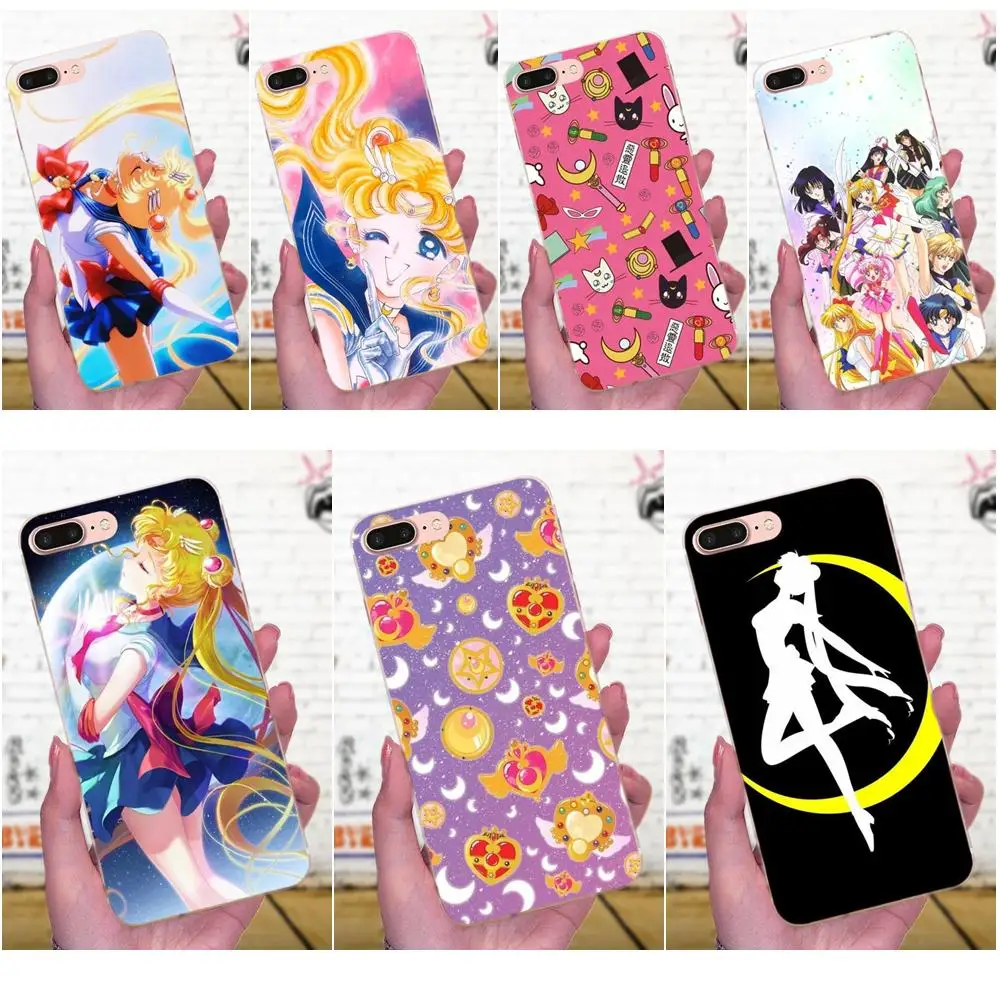 Sailor Moon Аниме Мягкий Силиконовый ТПУ прозрачный живой телефон любви для Xiaomi Redmi Note
