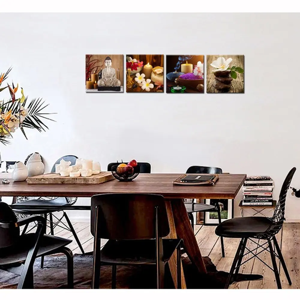 Набор для рисования на холсте Будда 4 шт.|canvas painting|art printbuddha painting |