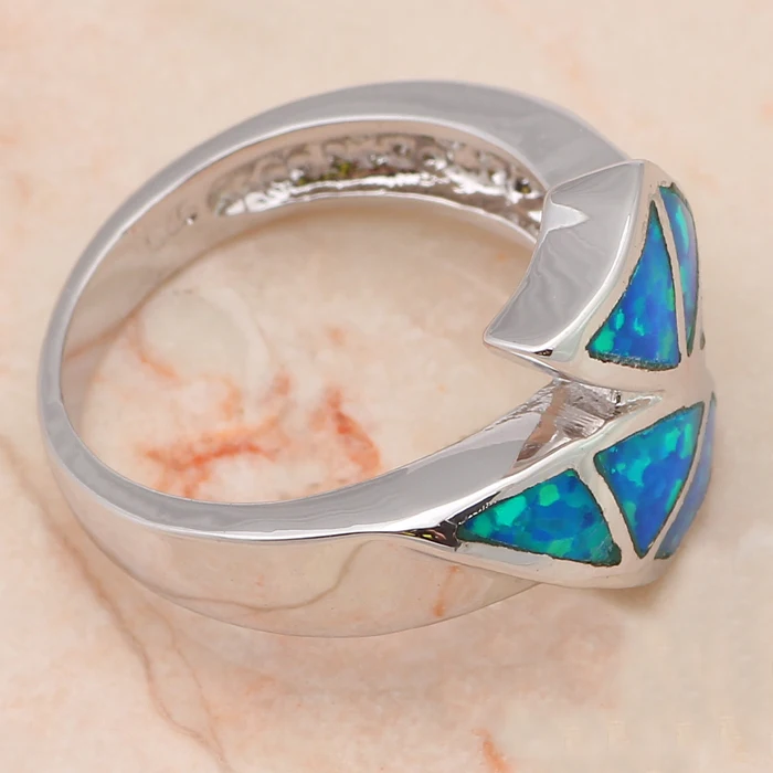 Оптовая и розничная продажа наивысшего качества серебро штамп Голубой опал