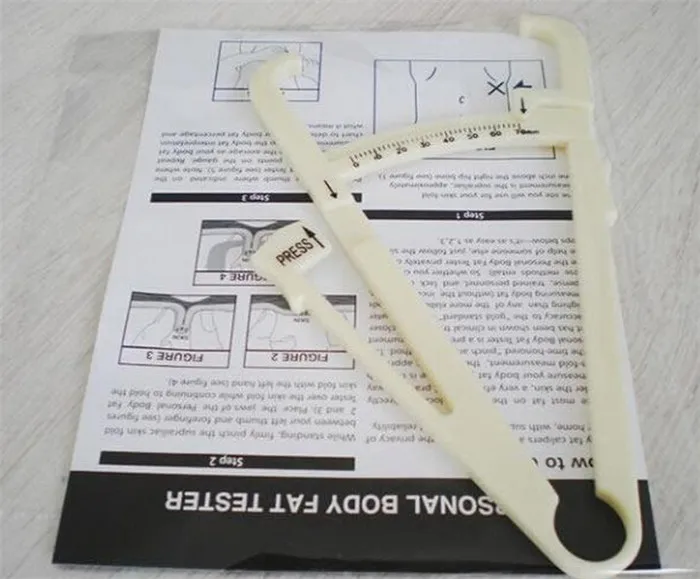 150 шт./лот тестер обнаружения телесного жира Skinfold измерения|caliper tester|skinfold caliperbody fat