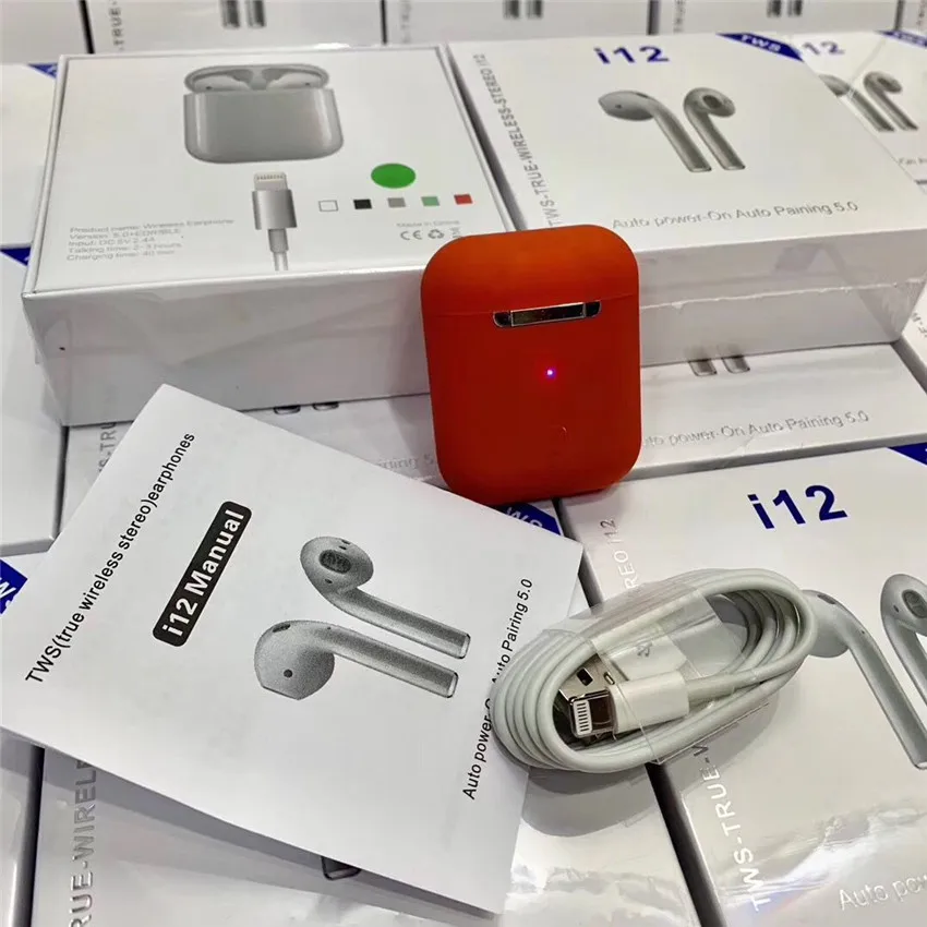 I12 TWS Bluetooth наушники мини pods беспроводной 5 0 3D объемный звук сенсорное управление
