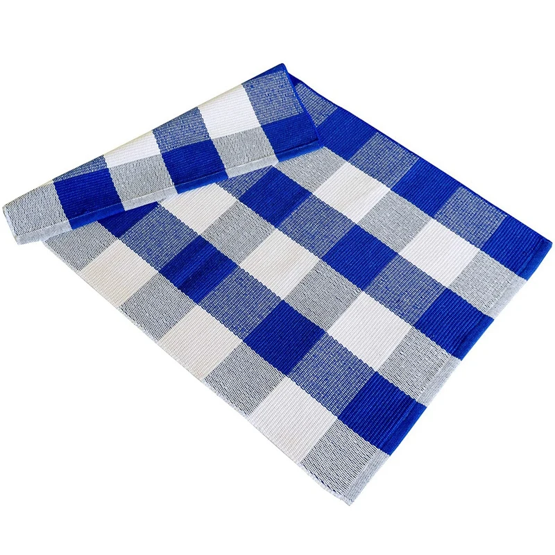 New-Cotton Plaid Rugs 23.6 inchX35.4 inch Checkered Outdoor Rug Doormat For Kitchen/Bathroom/Laundry Room/Bed | Дом и сад