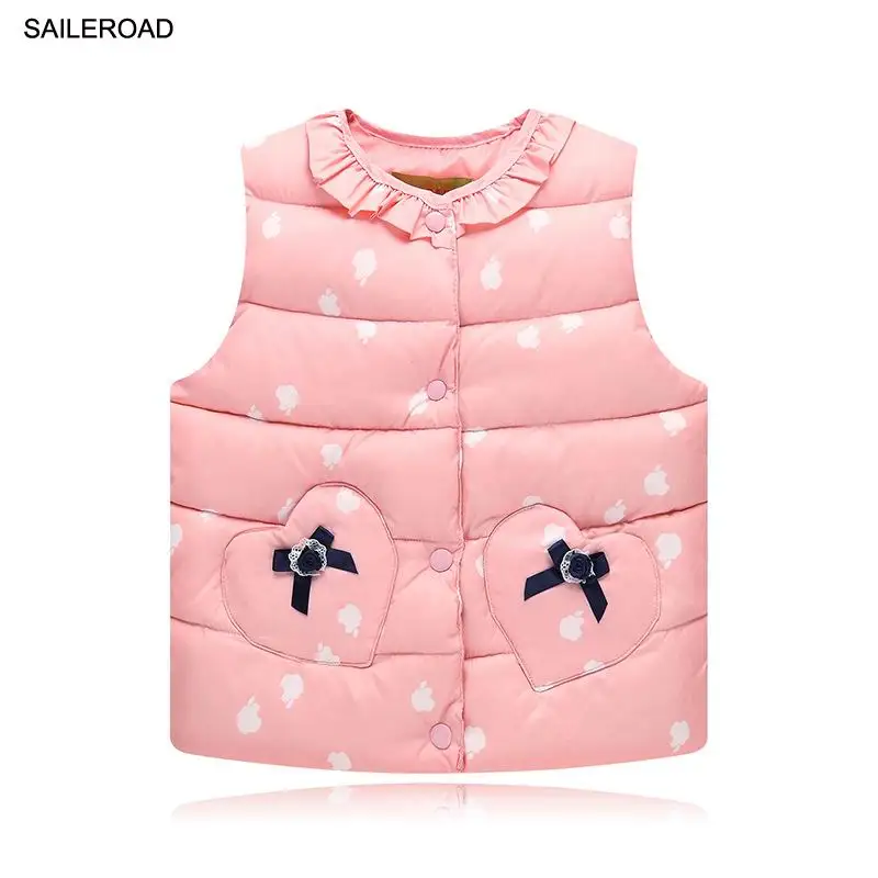 ПАРУСНАЯ 2 7 Т Осень Зима Сладкие детские Девочки Куртки Хлопок Теплый Детский