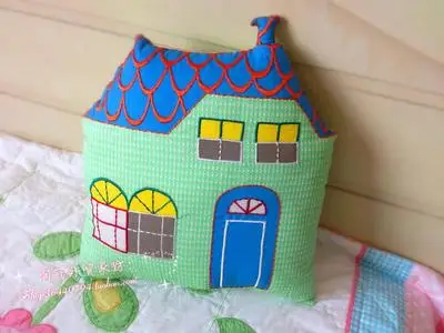 Green house Новинка, милая Подушка, Мультяшные подставки для рук, вышивка, детская комната, декоративные подушки, детские игрушки, подушки, постельные принадлежности, подушка, подарок для девочки - Цвет: Green house