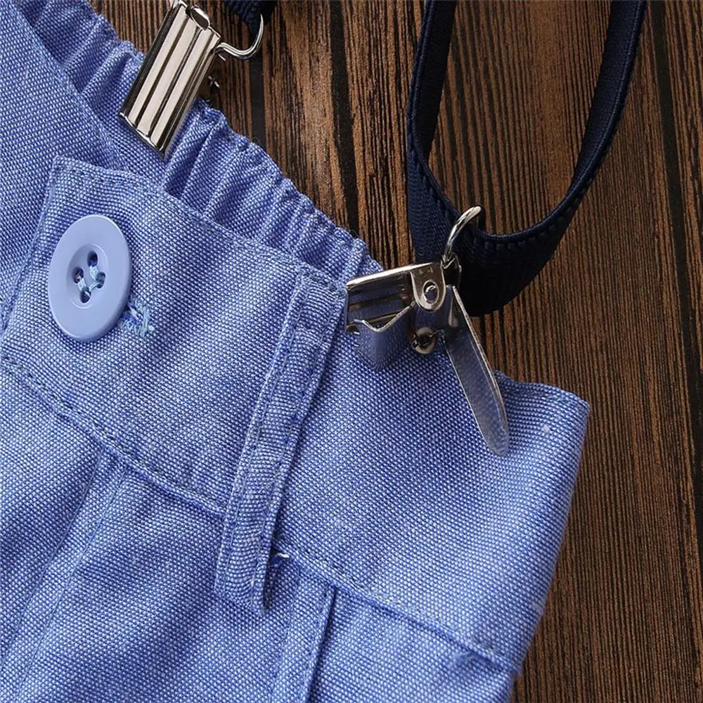 

Toddler Kids Baby Boys Clothes Gentleman Long Sleeve Shirt Top +Shorts Pants 2PC Kids Boys Fahion Party Suit