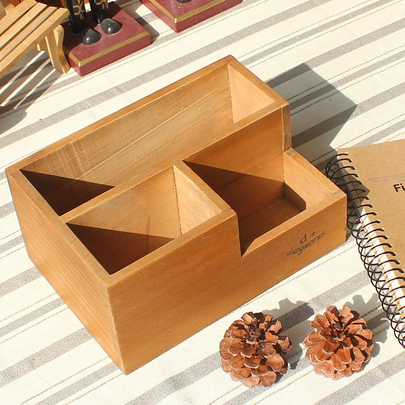 Zakka/двухслойные садовые горшки из натурального дерева 1 шт. настольный контейнер