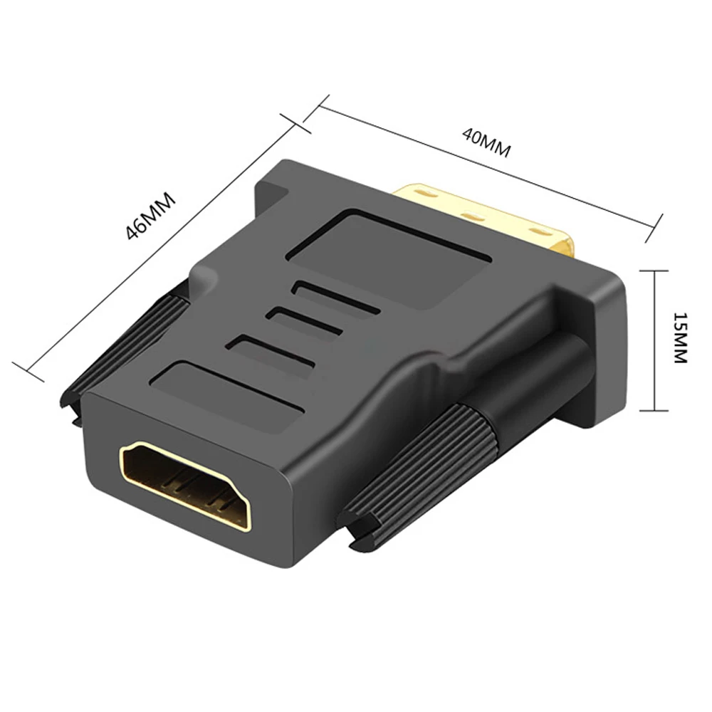 DVI Мужской конвертер DVI в HDMI 1920*1080P поддержка разрешения для компьютера дисплей экран проектор ТВ DVI адаптер HDMI адаптер