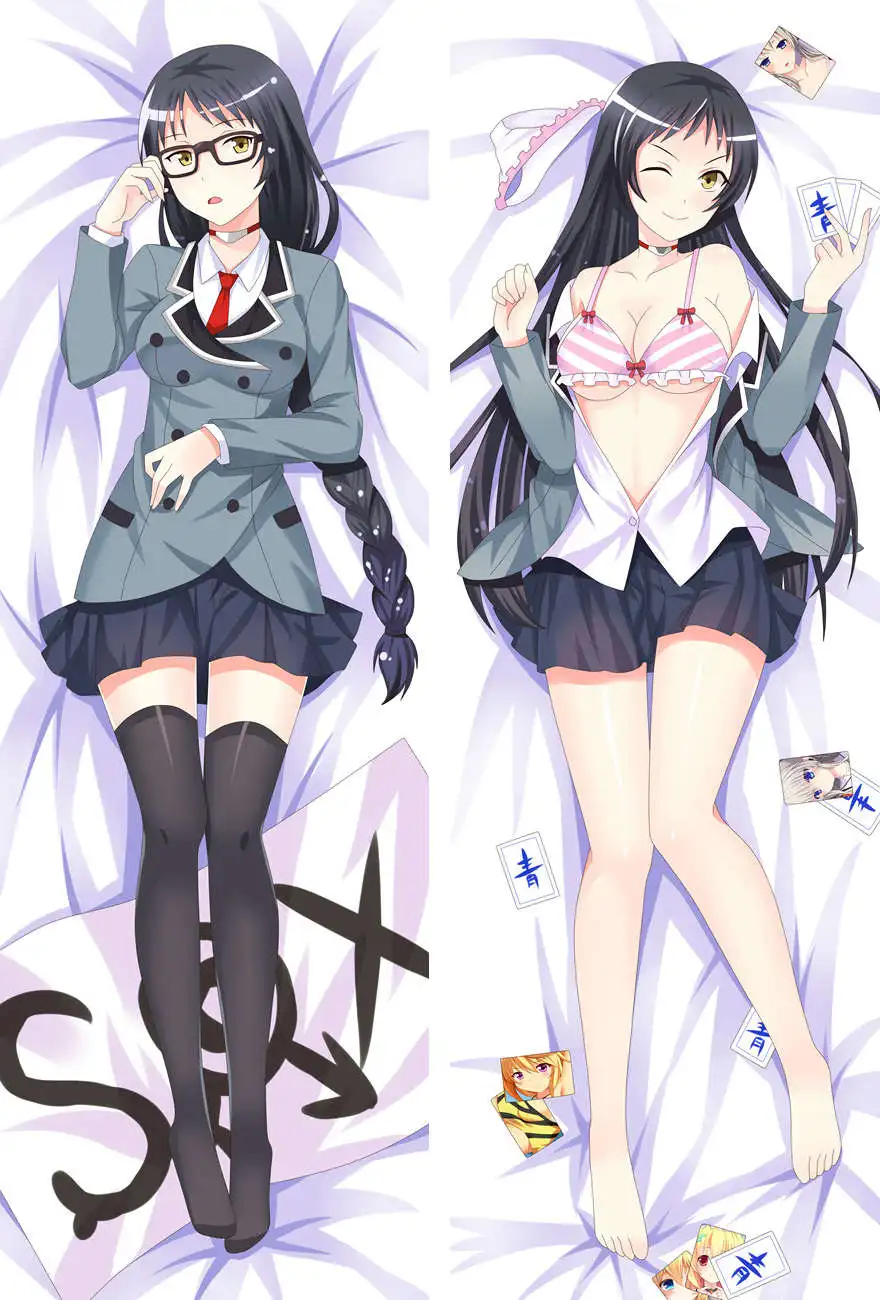 Наволочка для подушки shimoneta iu gainen ga sonzai shinai taikutsu na sekai с персонажами nishikinomiya anna kajou