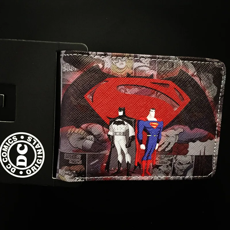 Super Bat man С принтом из мультфильма с короткими бумажник Chucky/Dragon Ball Z/Saw/наизнанку/кошелек громокошки с отделением для кредитных держатель для карт Для мужчин кошелек - Цвет: Super Bat man