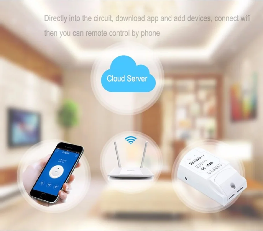 Itead Sonoff двойной Wifi умный переключатель дом автоматизация Беспроводной