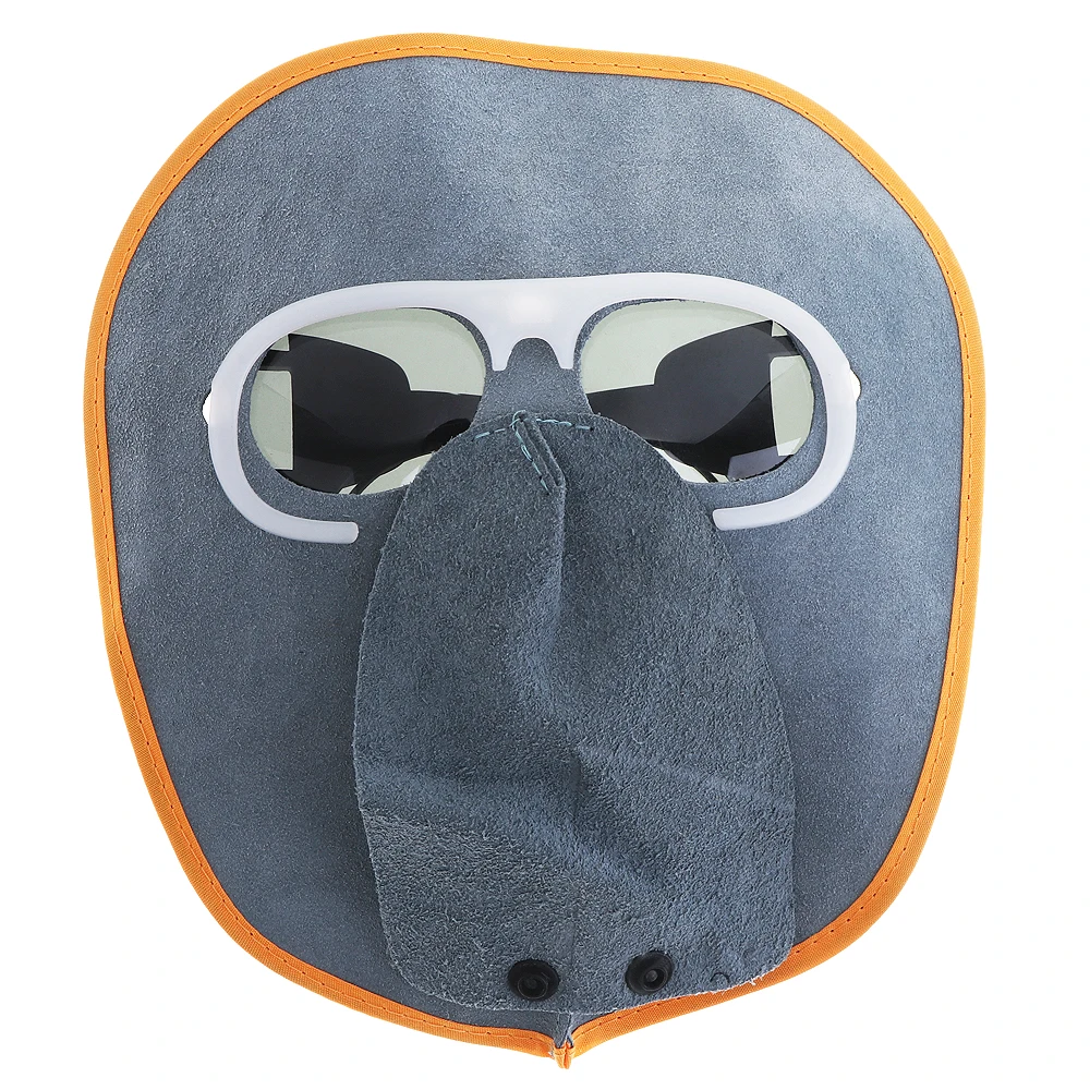 

Comfortable Foldable Cow Leather Welding Helmet Automatic Variable Light Welding Mask with Sunglasses for Various Welding
