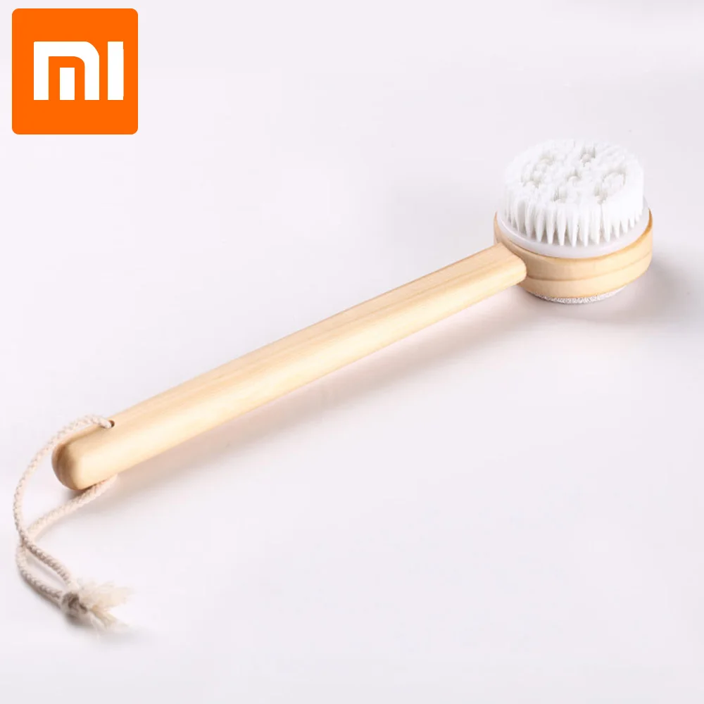 Оригинальный Xiaomi Mijia корпус Щетка для ванной двухсторонний 2 в 1 длинная