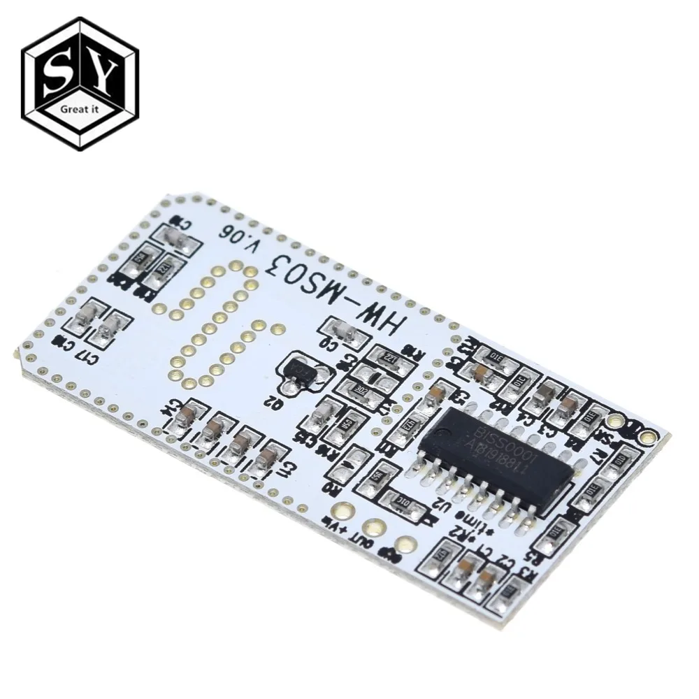 High Performance Motion Sensor Module Radar Motion Sensor HW-MS03 2.4GHz to 5.8GHz Microwave Radar Sensor Module for Arduino