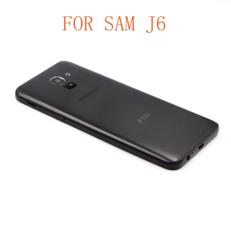 Задняя крышка батарейного отсека для Samsung Galaxy J6 стеклянная корпуса со средней