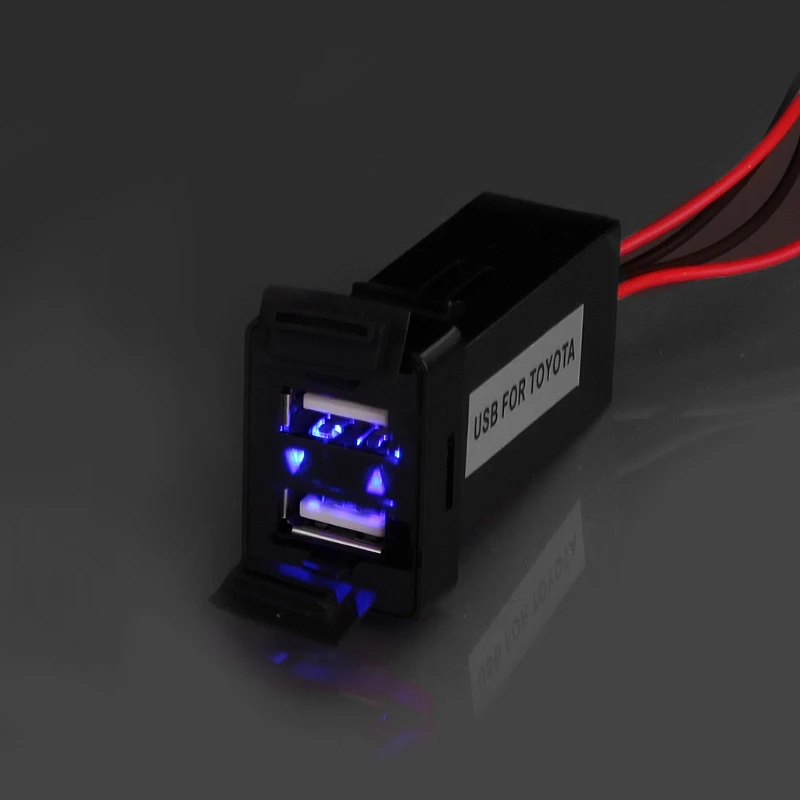Высококачественное Автомобильное зарядное устройство с двумя usb-портами 12 В 2 1 А