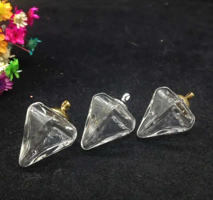 3 компл./лот прозрачный стеклянный глобус античная бронза/серебро/золото бусины