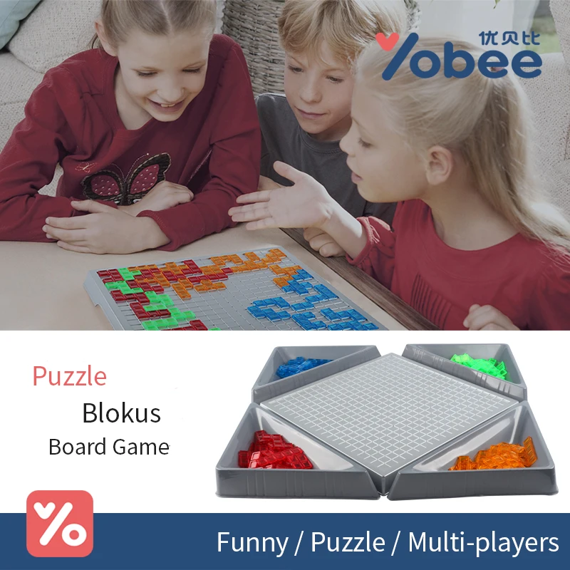 Yobee головоломки Blokus доска для игры Вечерние Для детей игрушки семейной