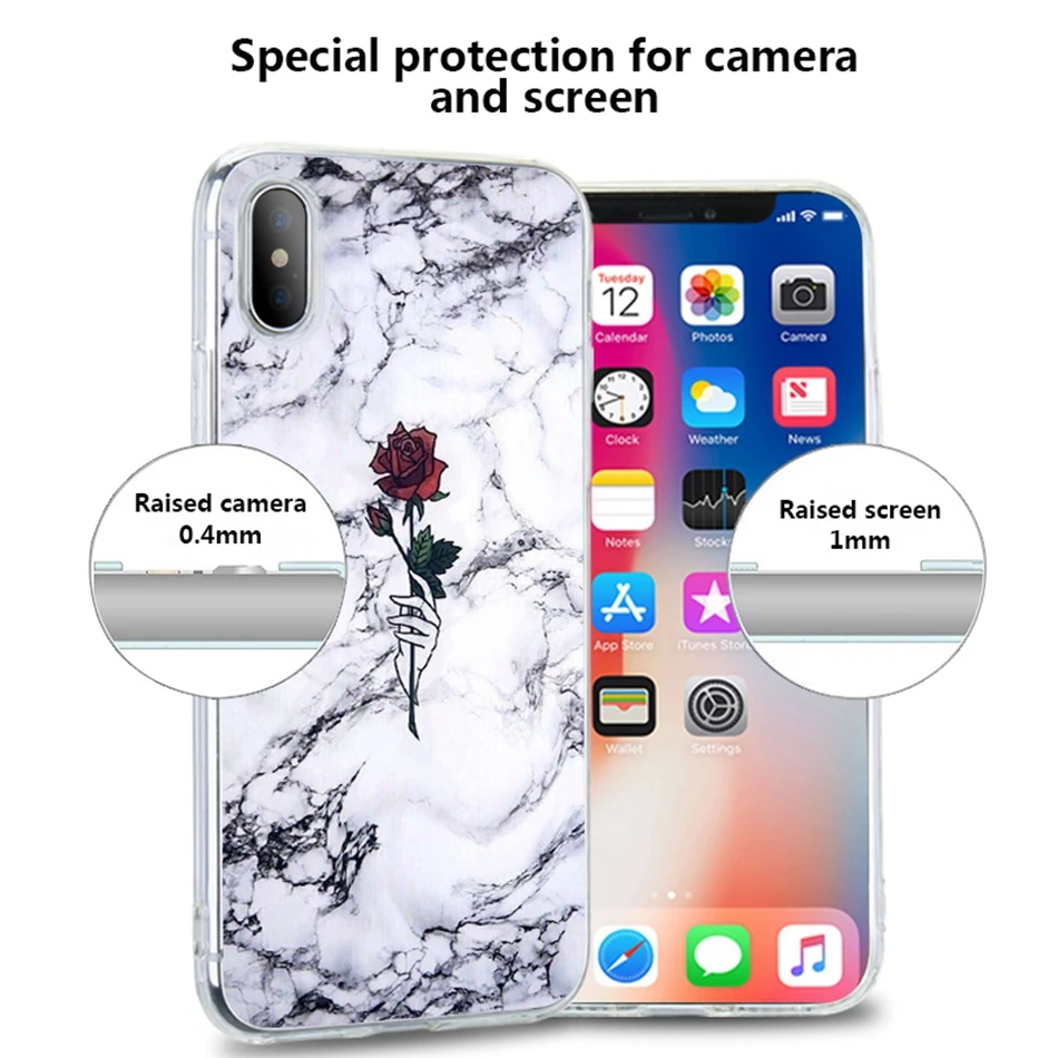FLOVEME мраморный силиконовый чехол для Huawei P20 Lite P10 P9 Plus Ультратонкий Мягкий ТПУ Honor 9