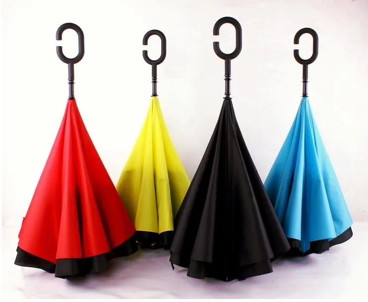 Женские ветрозащитные зонты двойные большие задние С-образная обработка | Дом и