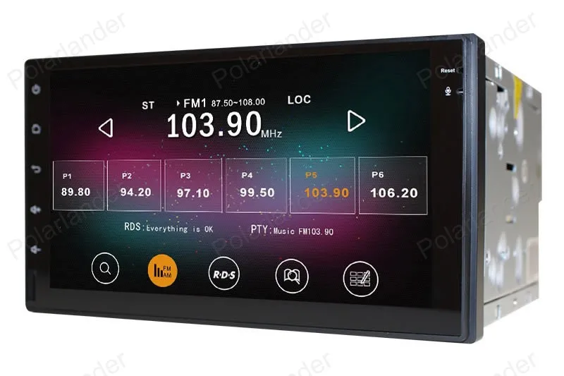Автомагнитола 2 Din с четырехъядерным процессором радио GPS-навигацией Bluetooth для