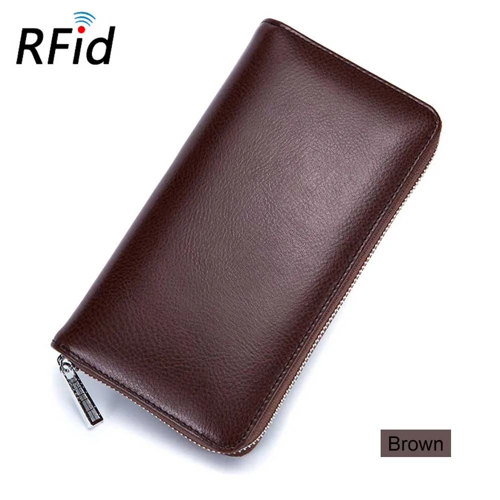Коричневый Женский 36 держатель для карт, кредитная RFID карта, чехол, кошелек, авто, для документов, Обложка для паспорта и кошелька, B5 - Цвет: Коричневый