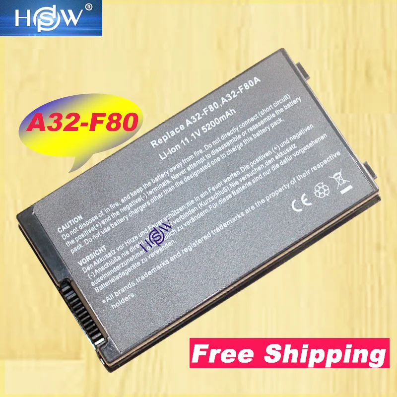 Аккумулятор HSW для Asus A32-f80 F80 N60 X82 F80Cr N60D X82C F80s N60Dp X82CR F81 N60W X82L F81E N60WT X82Q F81Se Pro8 быстрая