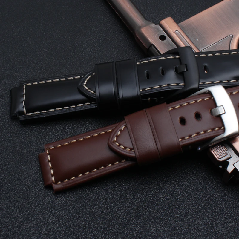 Garmin Forerunner 220/235/620/630/735XT Watch High Quality Genuine Leather Watchband 22*15mm Bracelet | Наручные часы