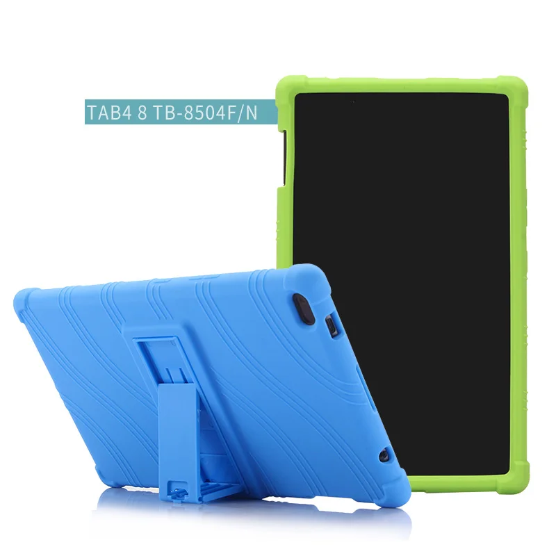 Мягкий силиконовый чехол для Lenovo Tab 4 8 ТБ 8504X планшета TAB4 8504F с подставкой + пленка