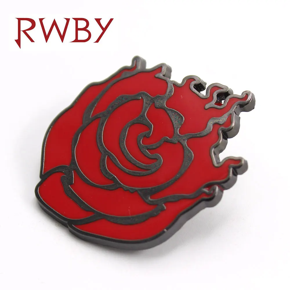 OHCOMICS Аниме RWBY Рубиновая Роза Стиль Металл 4 см брошь подвеска заколка нагрудник