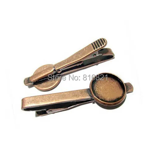 Зажим для галстука с фотоэлементом пустые стеклянные настройки кабошона