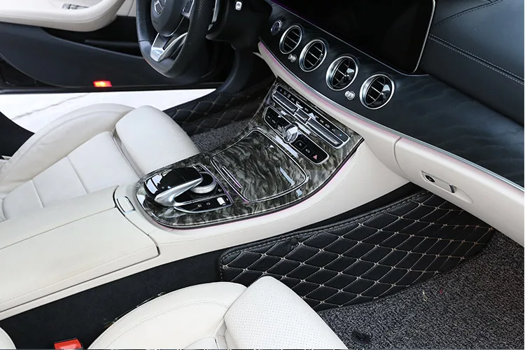Мраморный цвет для Mercedes Benz W213 E класс ABS пластиковая консоль панель передач рамка Крышка отделка наклейки запчасти