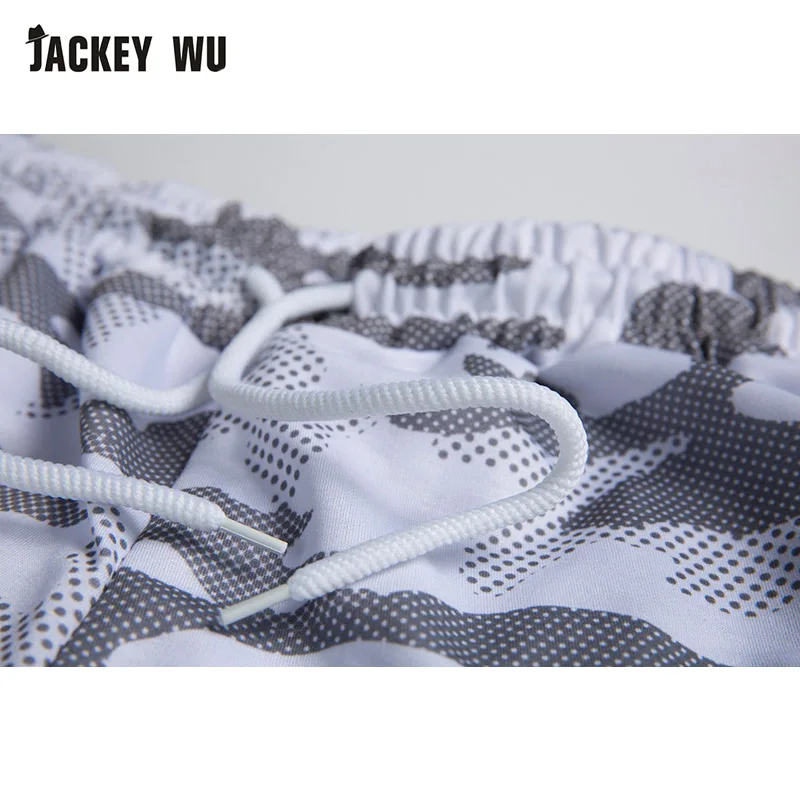 Бренд JACKEYWU бордшорты 2019 модные пляжные шорты с камуфляжным принтом летние