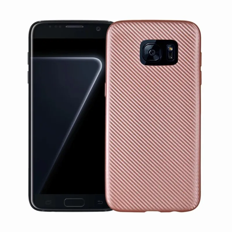 Ascromy ультра тонкий свет мягкий тпу углеродного волокна броня case cover для samsung galaxy s7