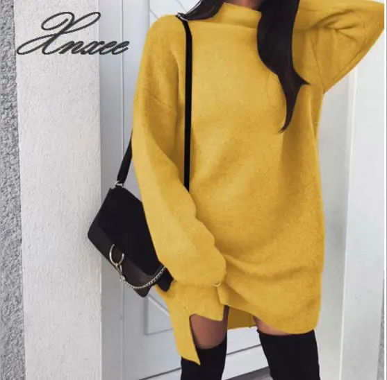 

Women clothes Autumn Winter Long Sleeve solid Tops pullover Turtle neck Polyester Sweatshirts