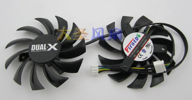 Кулер для видеокарты Sapphire HD 7790 7850 7870 7950 2 шт./лот 85 мм 12 В 40 мм|card fan|video card fanvideo fan