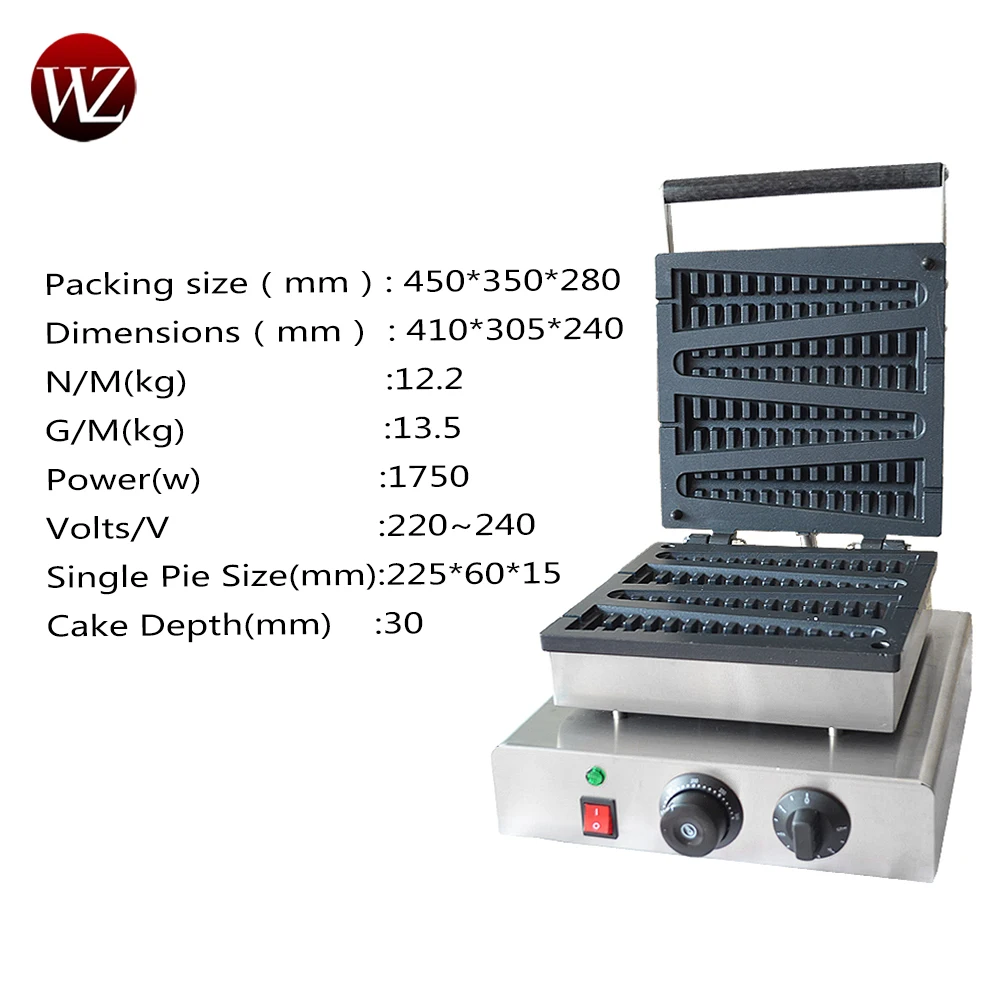 Lolly вафельная машина Рождественская елка 110 V/220 V железная антипригарная
