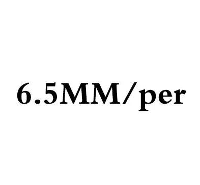 6.5mm Твердые 14 к белое золото 0.5ct 1ct EF Push Back серьги-гвоздики Тест Положительный Муассанит алмаз для женщин - Цвет камня: 6.5mm