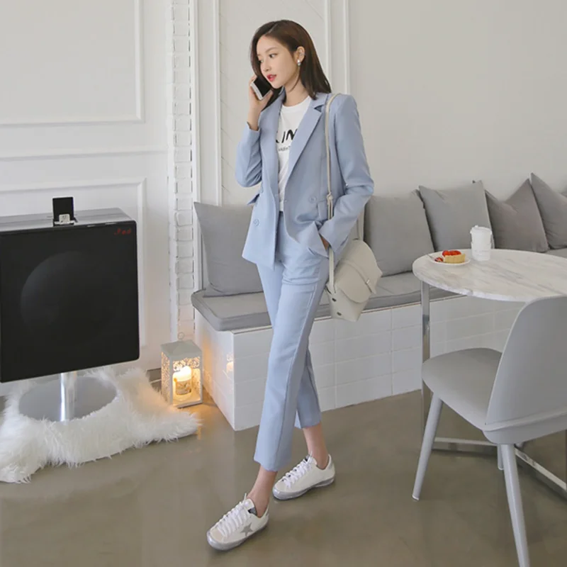 Женский комплект Новинка весна осень 2019 Модная тонкая профессиональная