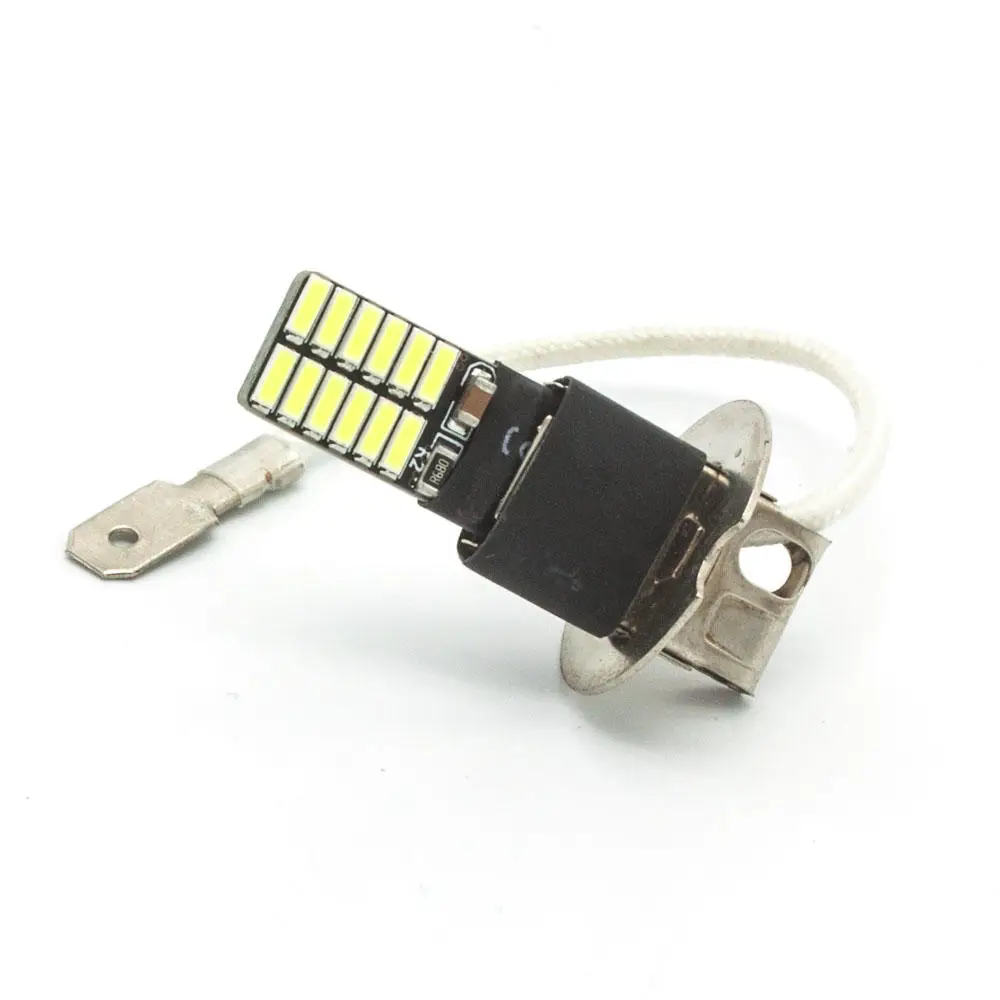 H3 PK22S 24-4014 SMD LED белый светильник s DC 12V противотумансветильник фары дальнего света