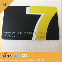 cr80 plastic pvc gold embossed numbers frosted pvc membership cards printing