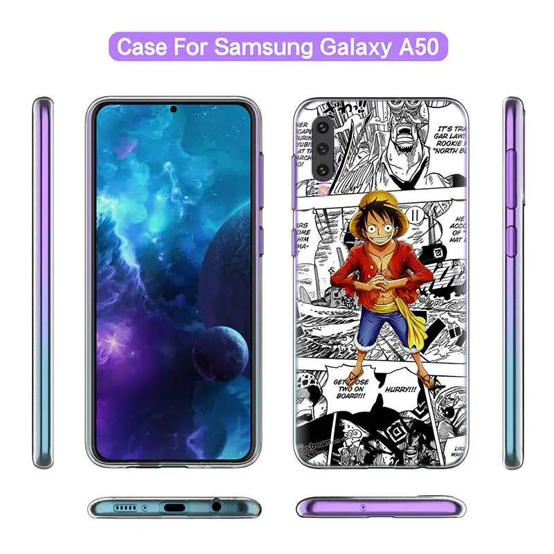 Цельный чехол с аниме для Samsung A50 A70 A51 A71 5G A20e A60 A40 A30 A20 A10 A7 A9 2018 силиконовые чехлы