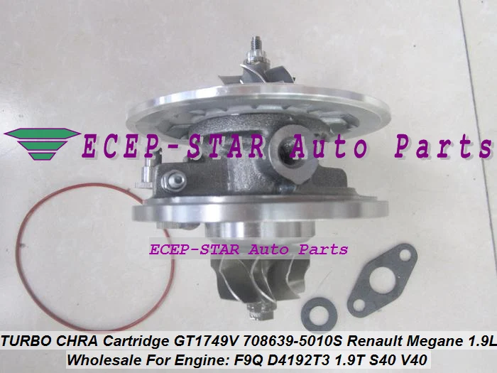 Турбокомпрессор CHRA GT1749V 708639 0007 для Renault Espace Лагуна Megane S40 F9Q D4192T3 1.9L бесплатная
