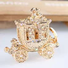 Свадебные королевские кареты, хрустальные стразы, подвеска, кошелек, сумка, брелок для автомобиля, цепь, креативные вечерние, рождественский подарок