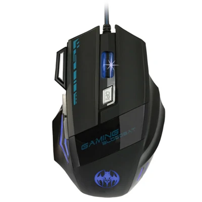 6800 DPI black Проводная мышь 6800 dpi 7 кнопок эргономичная игровая мышь оптическая компьютерная геймерская игровая мышь офисный стол Mause для ПК ноутбука - Цвет: 6800 DPI black