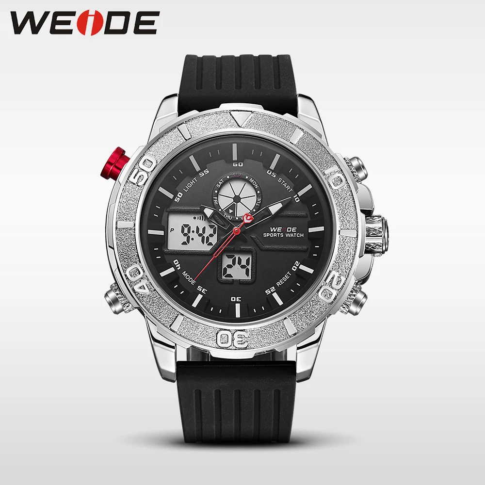 WEIDE лучший бренд класса люкс Модный повседневный силиконовый ремешок Спортивные