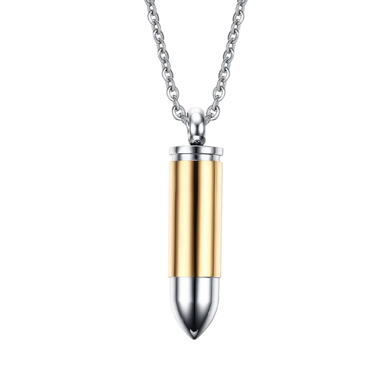 Бела Коренастый Пуля Форме Кремации Ожерелье Из Нержавеющей Стали|necklace necklace|bullet