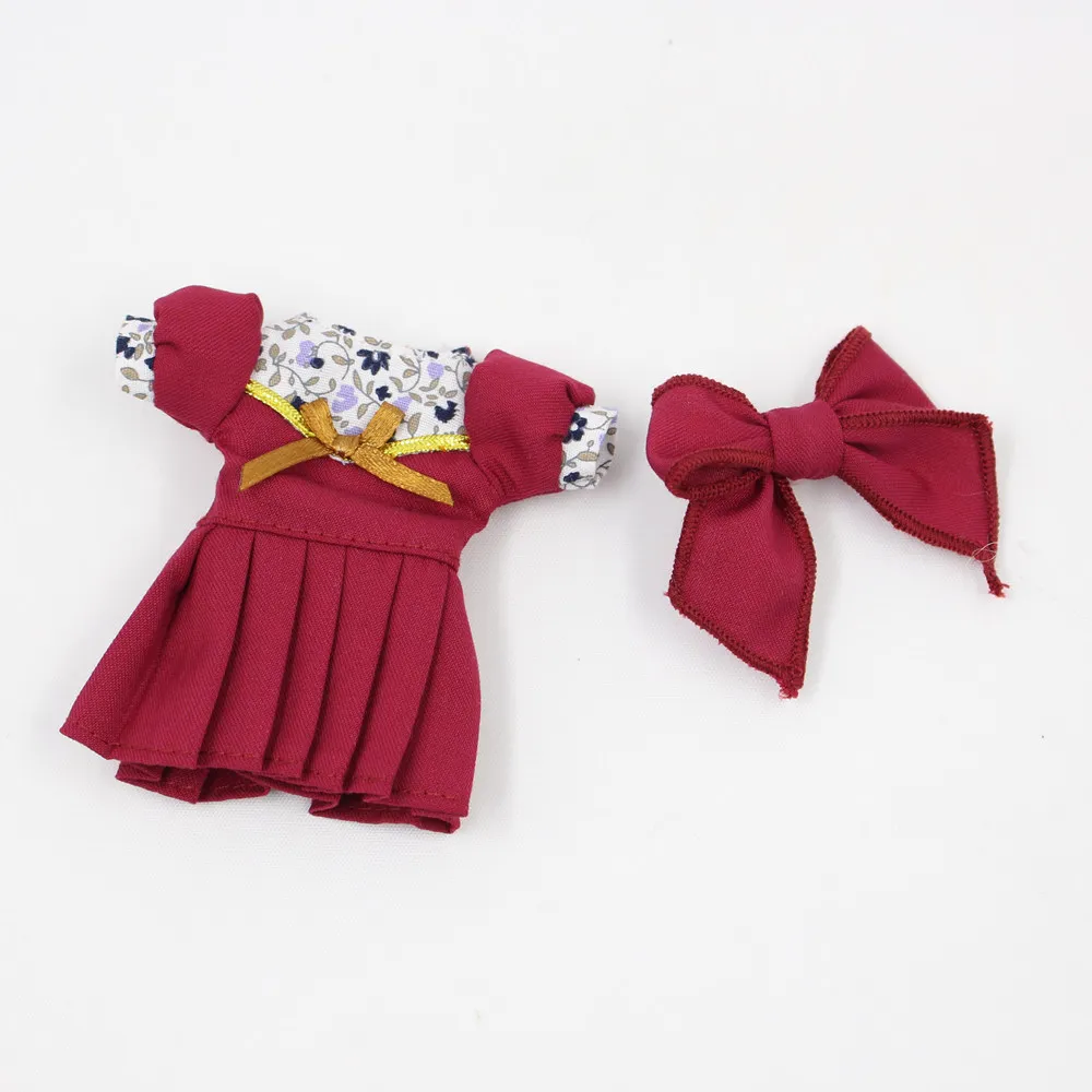 Мечта фея для 1/8 Срединная blyth кукла красный наряд Одежда платье прекрасный головной убор игрушка в подарок