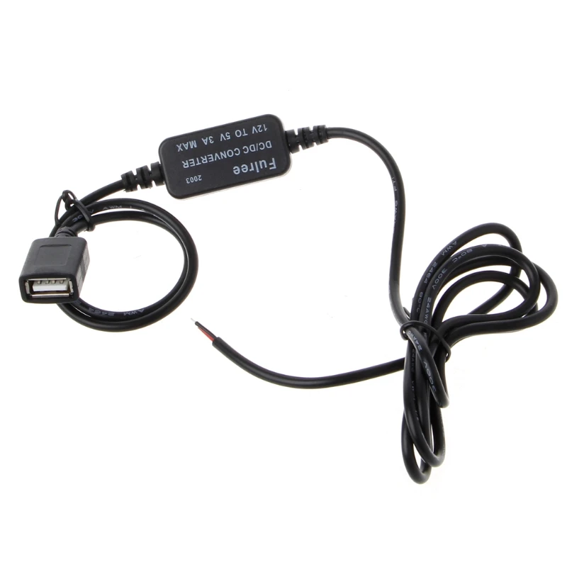 Автомобильное зарядное устройство USB с розеткой от 12 В до 5 3 А преобразователь