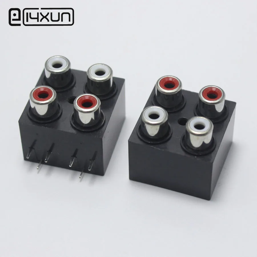 Разъем EClyxun 1ps разъем для аудиосистемы с 4 полюсами 90 градусов AV Lotus jack Герметичный